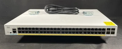 Conmutador Ethernet Gigabit PoE de 48 puertos Cisco CBS350-48P-4G - Envío el mismo día Foto 1 de 4