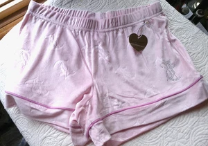 PANTALONES CORTOS PARA DORMIR JUICY COUTURE NUEVOS CON ETIQUETAS TALLA S ROSA TERCIOPELO SUAVE ESTRÁS CINTURA ELÁSTICA J - Imagen 1 de 7