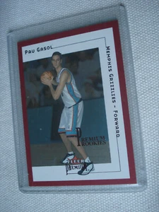 PAU GASOL 01/02 Fleer Skybox Premium Rookies #175 SR Star Rubies Unnumbered RC - Bild 1 von 1