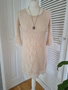 Very Pretty Cream Lace H&M Mini Dress, Size 10 - Picture 1 of 5