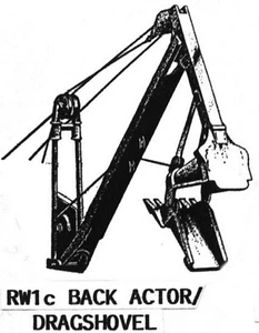 Ruston Bucyrus 19RB Drag shovel Back Actor RW1c UNPAINTED OO Scale Models Kit - Picture 1 of 1