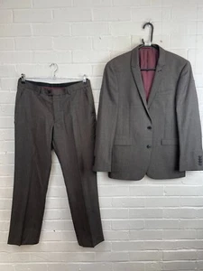 Next Grey Tailored Fit 2 Piece Formal Blazer & Trouser Suit Chest 40S" W34S" #CS - Picture 1 of 8