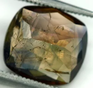 3.05 CT ULTRA RARE MULTICOLOR NATURAL AXINITE W/FULL OF BLUE CUT GEMSTONE @pak - Picture 1 of 6