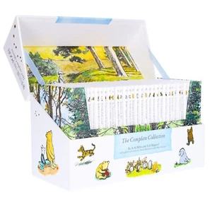 Winnie- the- Pooh Complete Set 30 Books Box Set by A. A. Milne - Ages 3+ - HB - Picture 1 of 6