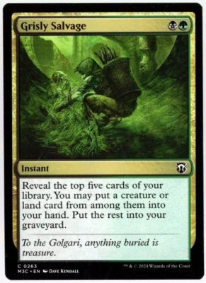 Grisly Salvage 0263 Non Foil Common Modern Horizons 3 Magic The Gathering NM - Image 1 of 2