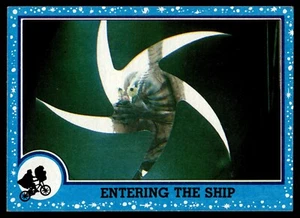 Topps E.T. 1982 Tarjeta de película Drew Barrymore Spielberg #77 entrando en el barco ET - Imagen 1 de 2