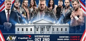 All Elite Wrestling (AEW) 1st TV SHOW in Washington DC ---2 stubs--home printed - Picture 1 of 6