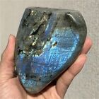 560G Natural Labradorite Quartz Crystal Spectrolite Mineral Reiki Healing