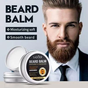 Mann natürlicher Bartbalsam Wachs reduziert Frizz und Spliss Feuchtigkeit spendet glatt weich - Bild 1 von 24
