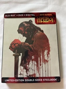 HELLBOY (Blu-ray + DVD) LIMITED-EDITION DOUBLE-SIDED STEEL-BOOK - Picture 1 of 7