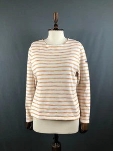 Saint James L'Atelier Striped Long Sleeve Shirt Size US 10 - Picture 1 of 11