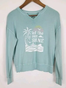 SO Blue Let The Sun Shine Graphic Print Sweatshirt - Youth Girls XL 14/16 - Picture 1 of 6