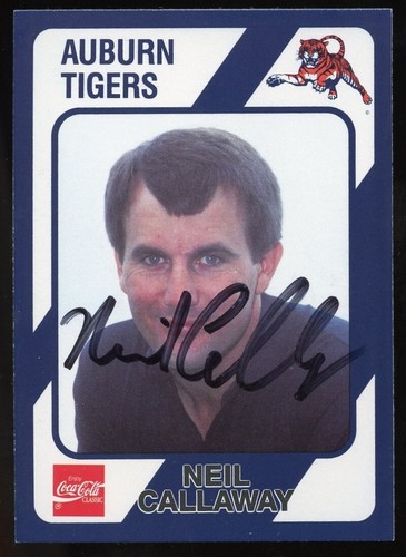 Neil Callaway #86 signed autograph auto Auburn Collegiate Collection ...