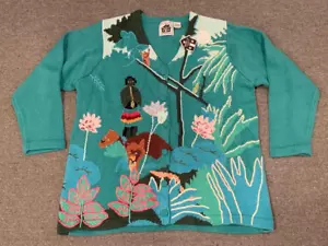 Vintage Storybook Strick Rousseau The Dream Pullover NEU Gr. 1X Strickjacke Dschungel - Bild 1 von 4