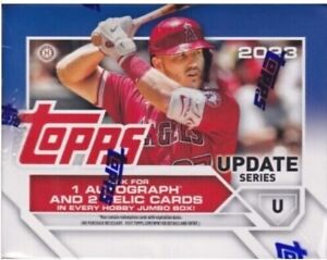 2023 Topps Update Baseball Jumbo Hobby Box - 1 Auto + 2 Relics + 2 Silver Packs