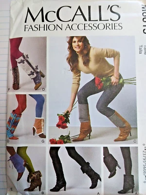 Footwear Toppers Kit Shin Boot Accessories Costume McCalls M6615 Sewing Pattern - Image 1 of 4