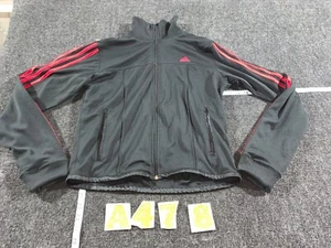 CHAQUETA MUJER ADIDAS CREMALLERA COMPLETA ROJA/NEGRA RAYAS TALLA MEDIANA - Imagen 1 de 13