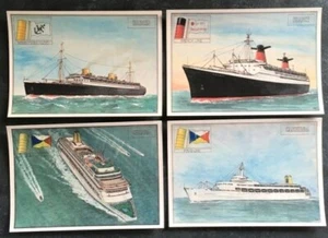 4 x Reederei Postkarten NordDeutscher Lloyd P&O Französisch FRANKREICH BREMEN ORIANA - Bild 1 von 7