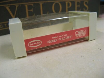 Aurora Vintage HO 1963-1969 Original Wild Ones Cougar # 1419 Etiqueta Wht Cap Bx Foto 1 de 4