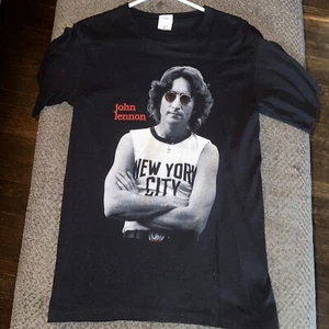Vintage 90’s John Lennon Imagine T-Shirt NYC Anvil Band Tee Size Small - Picture 1 of 8