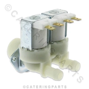 SV04 ELETTROVALVOLA INGRESSO ACQUA UNIVERSALE DRITTA 230v 3/4" BSP IN 2x11mm OUT - Foto 1 di 5