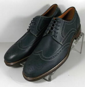 203947 SP50 Men's Shoes Size 9 M Navy Leather Lace Up Johnston & Murphy