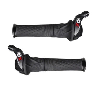 Sram X0 2 x 10 Speed Grip Shift Shifter Set Inc. Lock-On Grips - 00.7018.011.000 - Image 1 of 4