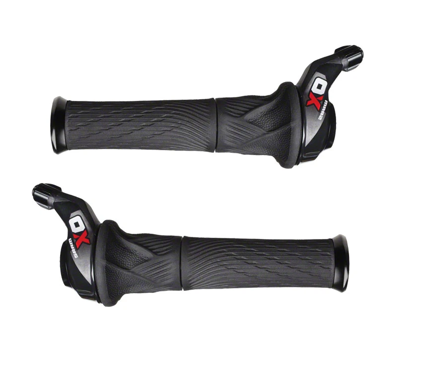 Sram X0 2 x 10 Speed Grip Shift Shifter Set Inc. Lock-On Grips - 00.7018.011.000 - Image 1 of 4