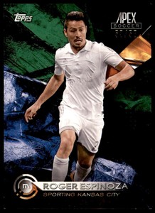 2016 Topps Apex MLS Green #52 Roger Espinoza /50