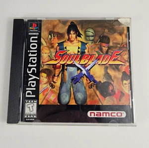 Soul Blade Black Label Sony PlayStation 1 PS1 ohne Backart 1996 getestet und funktionsfähig - Bild 1 von 4