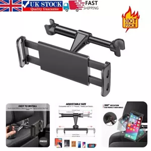 360° Car Back Seat Headrest Mount Tablet Holder for 4-12” Universal iPad Phone - Picture 1 of 9