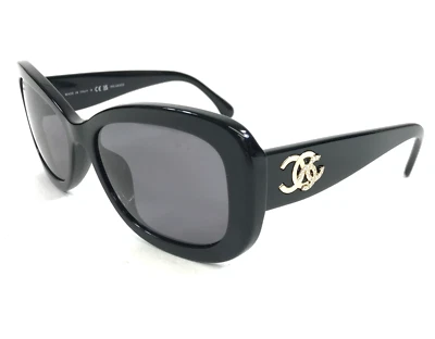 Chanel Sunglasses 5468-B-A c.622/T8 Black Asian Fit with Gray Polarized Lenses - Image 1 of 4