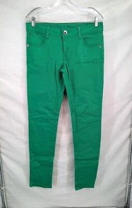 Silver Crush Junior Spring Green Low Rise Narrow Leg Skinny Jeans Size 9/10 - Picture 1 of 11