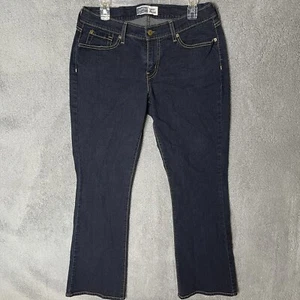 Signature Levi Strauss Womens Jeans 12M Blue Curvy Bootcut Denim Jeans - Picture 1 of 10