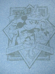 DISNEY STORE MICKEY PLUTO GOOFY DONALD FAB 4 - BLUE MEDIUM T-SHIRT D1260 - Picture 1 of 3