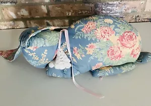 Handmade Easter Rabbit Japanese Floral Pattern Plush Bunny Rabbit Approx 18” Lng - Picture 1 of 9