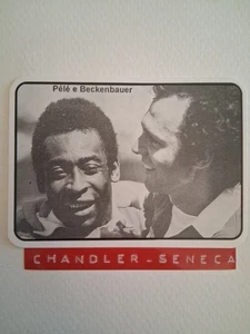 #7 PELE & FRANZ BECKENBAUER Brazil Cosmos Rare Foreign Calendar Soccer Card  - Picture 1 of 2