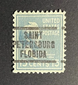 Saint Petersburg, Florida Type 207 Precancel - 15 cents Prexie - U.S. #820 - FL - Picture 1 of 1