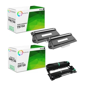 Batería y tóner compatibles 3Pk TCT TN750 HY y DR720 para Brother HL 5470 DCP 8150 - Imagen 1 de 6