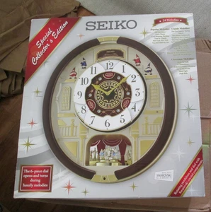Reloj de Pared Seiko Edición Especial Coleccionista - Reproduce 24 Melodías Movimiento Musical - Imagen 1 de 9