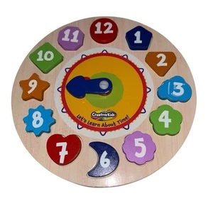 Orologio puzzle in legno creativo per bambini - Foto 1 di 3