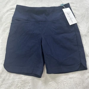 Lady Hagen 7" Inseam Pull On Tummy Control Shorts Womens Size Small Blue NEW - Picture 1 of 7