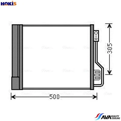 CONDENSER AIR CONDITIONING MCA5013D FOR SMART FORTWO/Cabrio/HATCH/PEQUENO 1.0L - Image 1 of 4