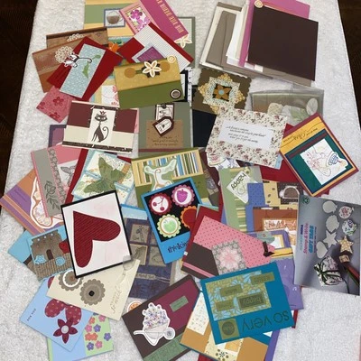 Lote grande de 64+ tarjetas de felicitación artesanales para muchas ocasiones Foto 1 de 4