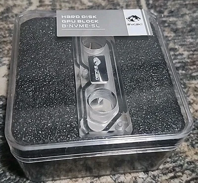 Bloque de GPU de agua de disco duro Bykski - transparente B-NVME-SL Foto 1 de 4