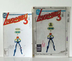 LEGIONNAIRES 3 ISSUE #4 COVER COLOR GUIDE+ 3M PRODUCTION ART SIGNED TOLLIN COA - Picture 1 of 2