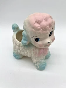 Vintage Rubens Originals Japan Big Eyed Baby Lamb Nursery Planter 1950s Kitschy - Picture 1 of 14