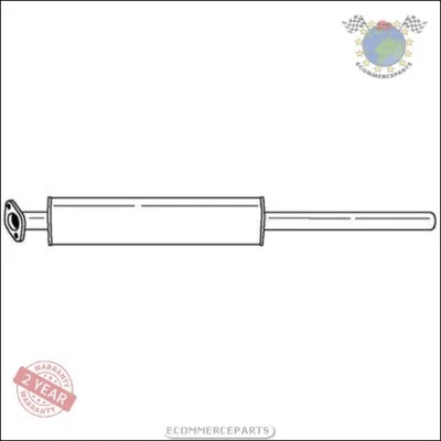 Silencieux d'échappement central Sigam pour FORD FOCUS C-MAX VOLVO V50 S40 C30 D - Photo 1/3