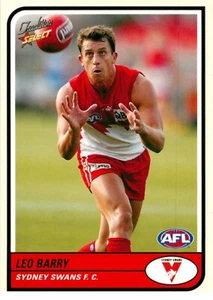2005 SYDNEY SWANS AFL Premiers Card LEO BARRY - Bild 1 von 3