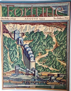 Ernest Hamlin Baker Fortune Magazine Cover Only August 1934 Art Print - Picture 1 of 6